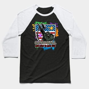 Paintball Add Color To Your Life Baseball T-Shirt